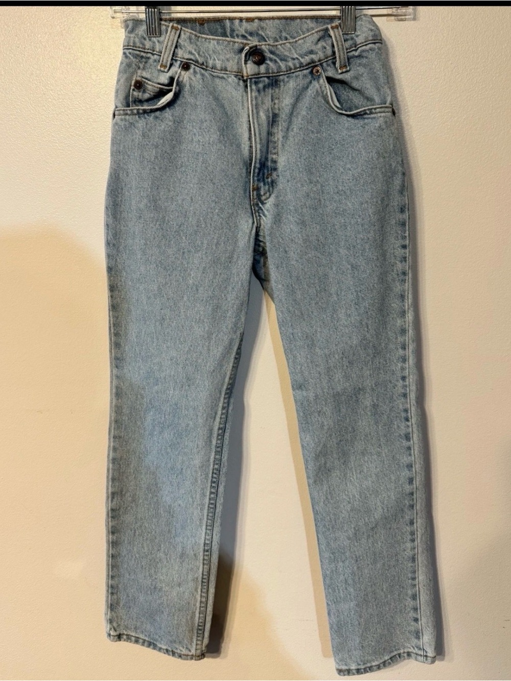 Vintage 1995 Boys Levi’s 505 Jeans 14 Reg Made USA Light Wash Straight Leg